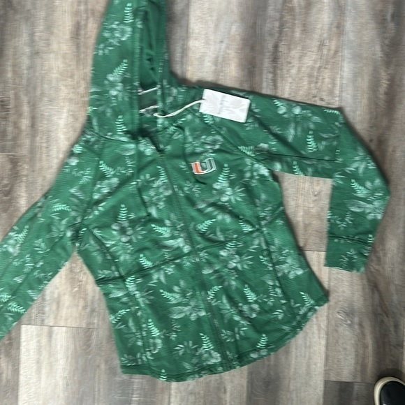 NWT Tommy Bahama Jacket - Medium Miami Hurricanes Green/Orange - Picture 1 of 11
